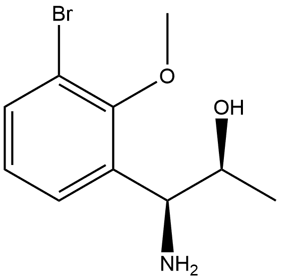 (1S,2S)-1-AMINO-1-(3-BROMO-2-METHOXYPHENYL)PROPAN-2-OL Structure