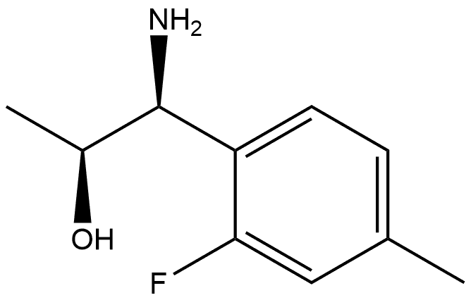 (1S,2S)-1-AMINO-1-(2-FLUORO-4-METHYLPHENYL)PROPAN-2-OL Structure