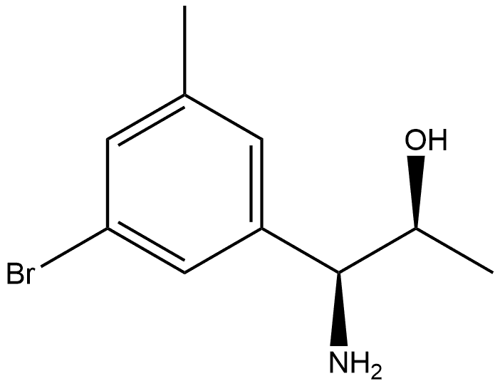 (1S,2S)-1-AMINO-1-(3-BROMO-5-METHYLPHENYL)PROPAN-2-OL Structure