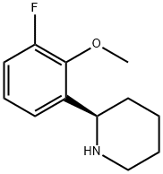 (2R)-2-(3-fluoro-2-methoxyphenyl)piperidine Structure