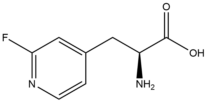 4-Pyridinepropanoic acid, α-amino-2-fluoro-, (αS)- Structure