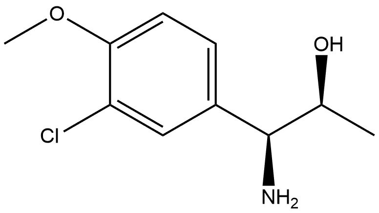 (1S,2S)-1-AMINO-1-(3-CHLORO-4-METHOXYPHENYL)PROPAN-2-OL Structure