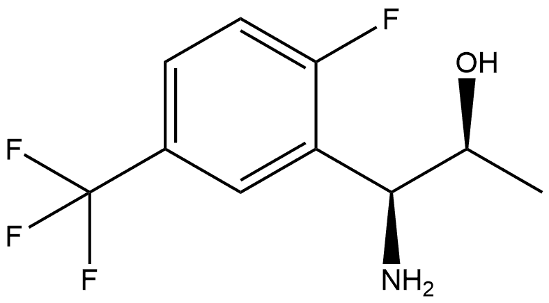 (1S,2S)-1-AMINO-1-[2-FLUORO-5-(TRIFLUOROMETHYL)PHENYL]PROPAN-2-OL Structure