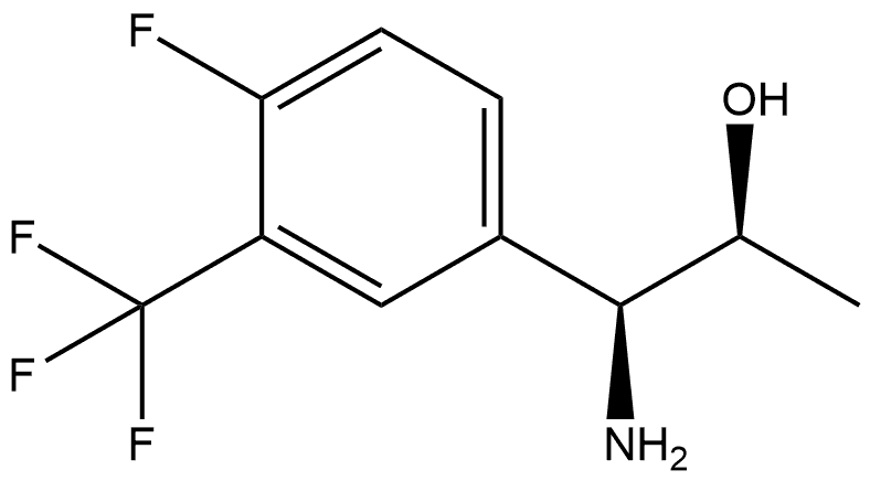 (1S,2S)-1-AMINO-1-[4-FLUORO-3-(TRIFLUOROMETHYL)PHENYL]PROPAN-2-OL Structure