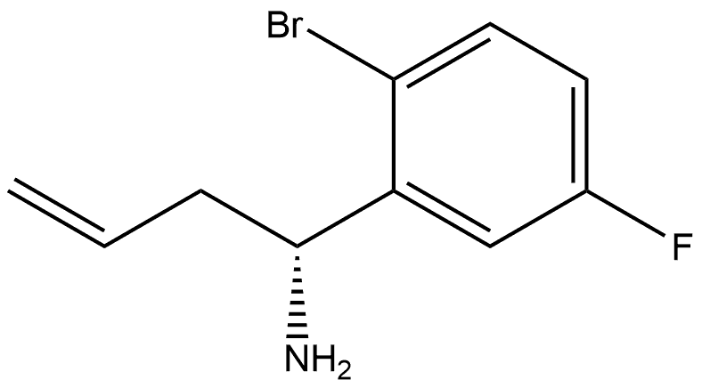 (1R)-1-(2-BROMO-5-FLUOROPHENYL)BUT-3-EN-1-AMINE Structure