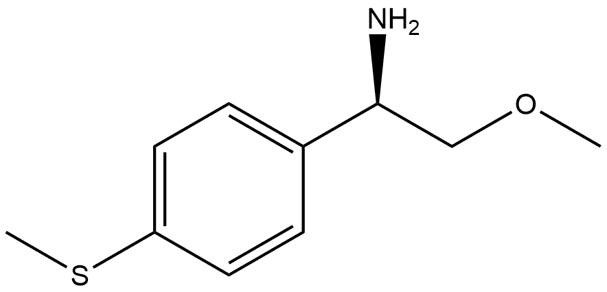 (R)-2-methoxy-1-(4-(methylthio)phenyl)ethan-1-amine Structure