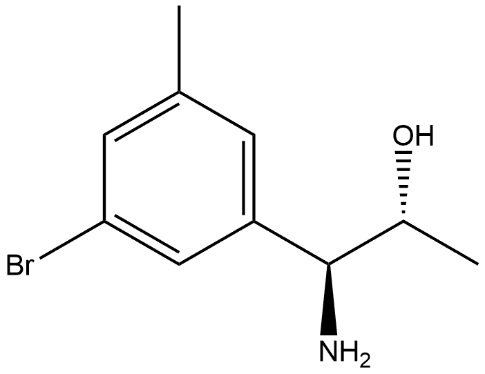 (1S,2R)-1-AMINO-1-(3-BROMO-5-METHYLPHENYL)PROPAN-2-OL Structure