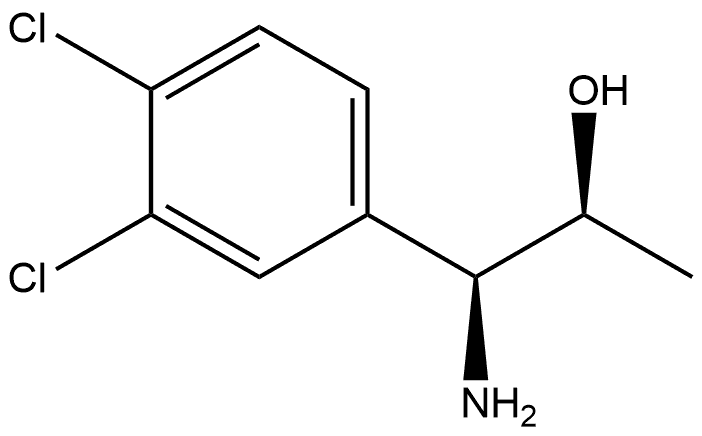 (1S,2S)-1-AMINO-1-(3,4-DICHLOROPHENYL)PROPAN-2-OL Structure