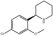 (2R)-2-(4-chloro-2-methoxyphenyl)piperidine Structure