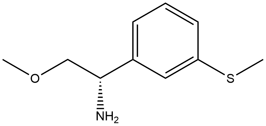 (S)-2-methoxy-1-(3-(methylthio)phenyl)ethan-1-amine Structure