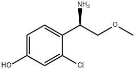 4-[(1R)-1-amino-2-methoxyethyl]-3-chlorophenol Structure
