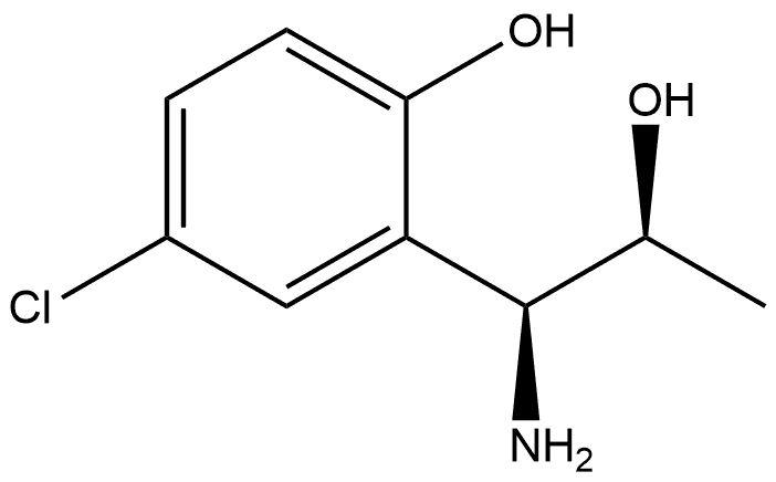 2-((1S,2S)-1-AMINO-2-HYDROXYPROPYL)-4-CHLOROPHENOL Structure