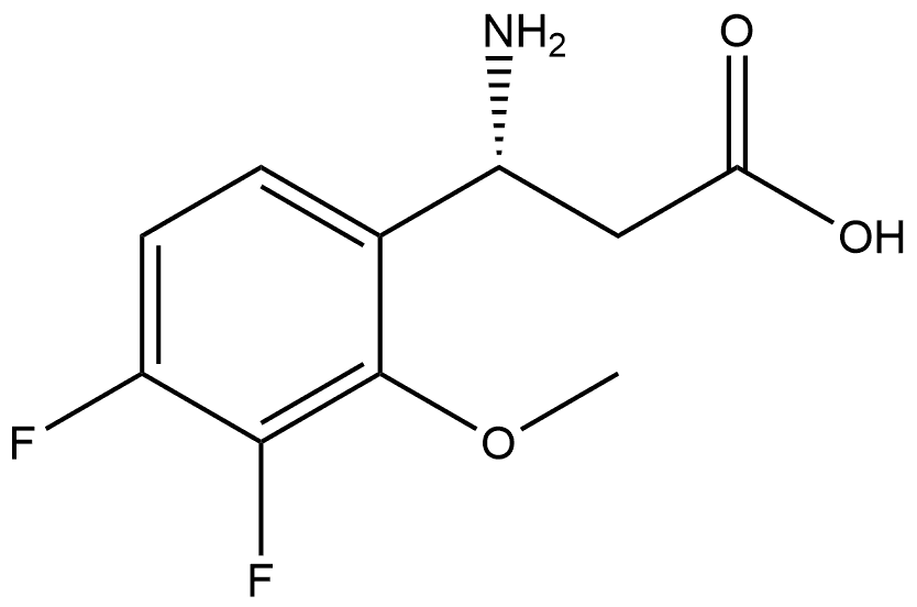 3-amino-3-(3,4-difluoro-2-methoxyphenyl)propanoic acid Structure