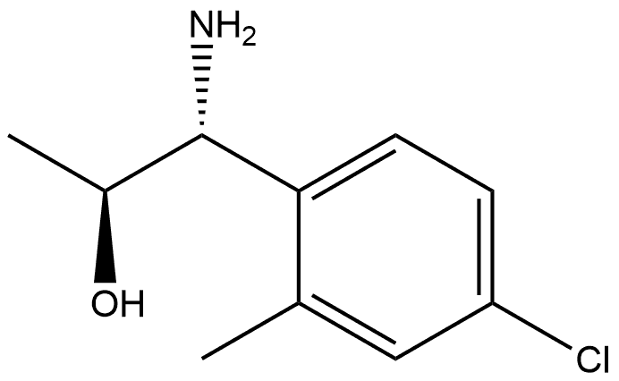 (1R,2S)-1-AMINO-1-(4-CHLORO-2-METHYLPHENYL)PROPAN-2-OL Structure