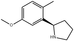 (2R)-2-(5-methoxy-2-methylphenyl)pyrrolidine Structure