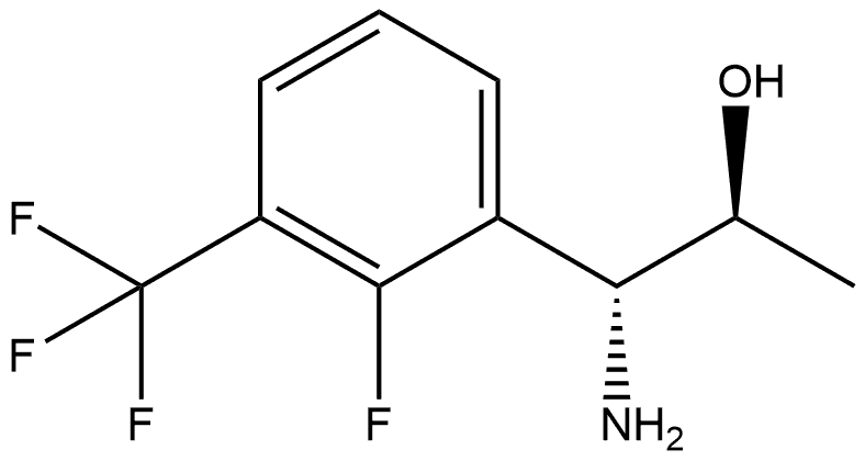 (1R,2S)-1-AMINO-1-[2-FLUORO-3-(TRIFLUOROMETHYL)PHENYL]PROPAN-2-OL Structure