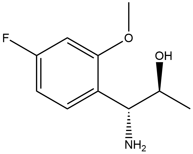 (1R,2S)-1-AMINO-1-(4-FLUORO-2-METHOXYPHENYL)PROPAN-2-OL Structure