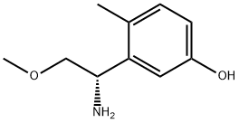 3-[(1S)-1-amino-2-methoxyethyl]-4-methylphenol 구조식 이미지