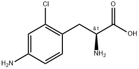 (2S)-2-amino-3-(4-amino-2-chlorophenyl)propanoic acid Structure