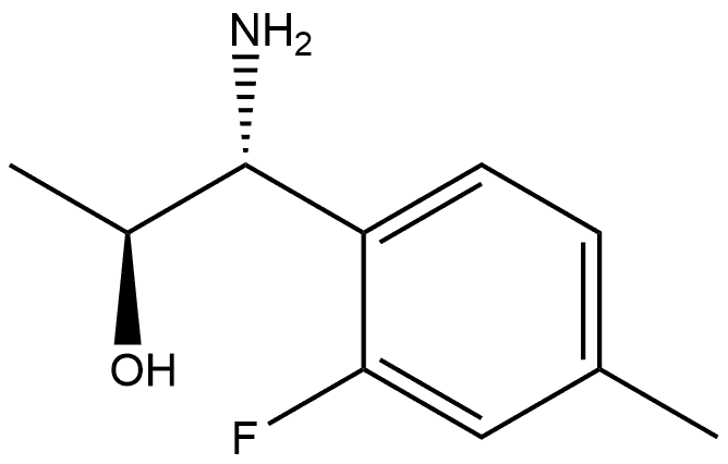 (1R,2S)-1-AMINO-1-(2-FLUORO-4-METHYLPHENYL)PROPAN-2-OL Structure