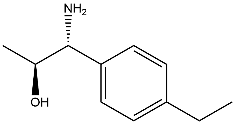 (1R,2S)-1-AMINO-1-(4-ETHYLPHENYL)PROPAN-2-OL 구조식 이미지