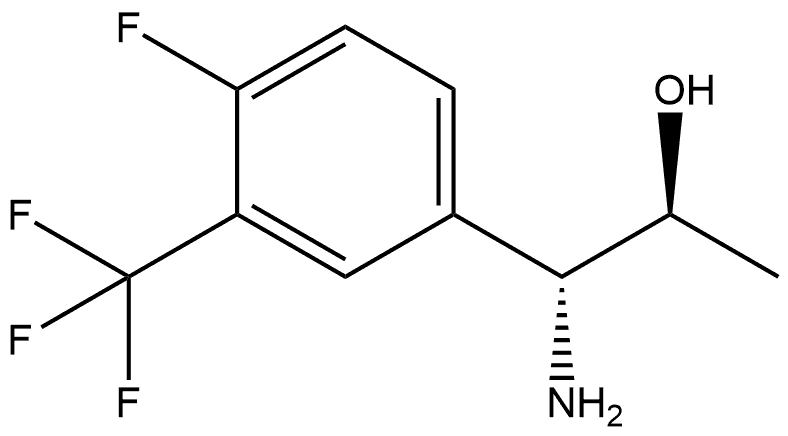 (1R,2S)-1-AMINO-1-[4-FLUORO-3-(TRIFLUOROMETHYL)PHENYL]PROPAN-2-OL Structure