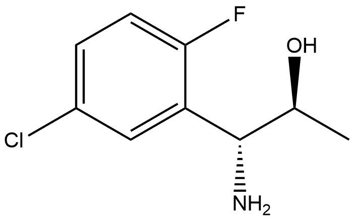 (1R,2S)-1-AMINO-1-(5-CHLORO-2-FLUOROPHENYL)PROPAN-2-OL Structure