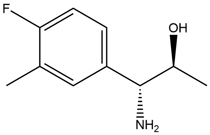 (1R,2S)-1-AMINO-1-(4-FLUORO-3-METHYLPHENYL)PROPAN-2-OL Structure