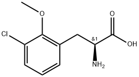 （S）-2-amino-3-(3-chloro-2-methoxyphenyl)propanoic acid Structure