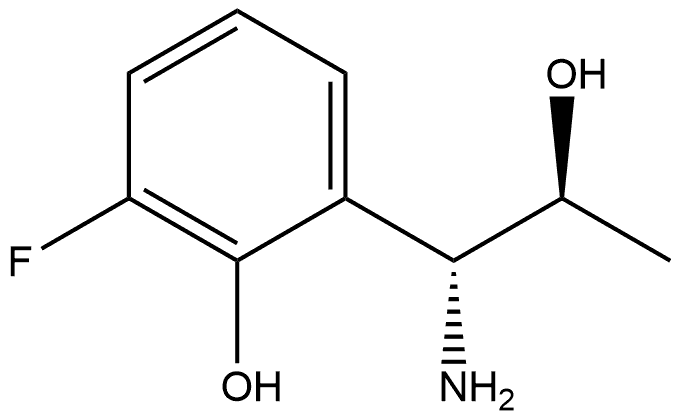 2-[(1R,2S)-1-AMINO-2-HYDROXYPROPYL]-6-FLUOROPHENOL Structure