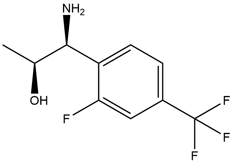 (1S,2S)-1-AMINO-1-[2-FLUORO-4-(TRIFLUOROMETHYL)PHENYL]PROPAN-2-OL Structure