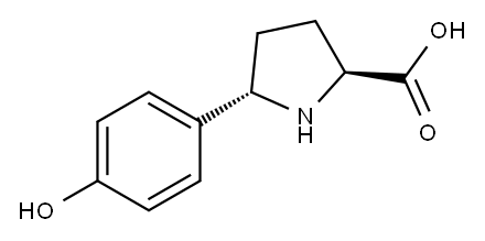 L-Proline, 5-(4-hydroxyphenyl)-, (5S)- Structure