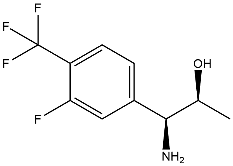 (1S,2S)-1-AMINO-1-[3-FLUORO-4-(TRIFLUOROMETHYL)PHENYL]PROPAN-2-OL Structure