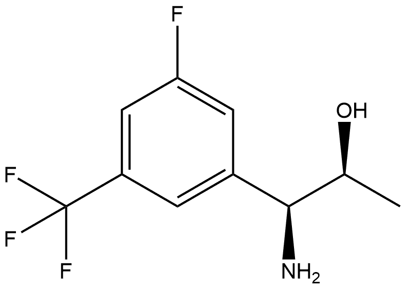 (1S,2S)-1-AMINO-1-[3-FLUORO-5-(TRIFLUOROMETHYL)PHENYL]PROPAN-2-OL Structure