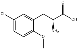 D-Phenylalanine, 5-chloro-2-methoxy- Structure