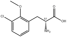 （R）-2-amino-3-(3-chloro-2-methoxyphenyl)propanoic acid Structure