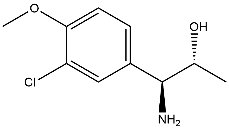 (1S,2R)-1-AMINO-1-(3-CHLORO-4-METHOXYPHENYL)PROPAN-2-OL Structure