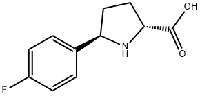 (2R,5R)-5-(4-Fluorophenyl)pyrrolidine-2-carboxylic acid Structure