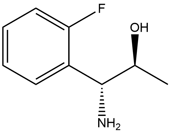 (1R,2S)-1-AMINO-1-(2-FLUOROPHENYL)PROPAN-2-OL 구조식 이미지