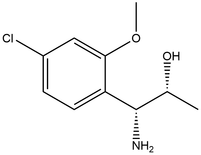 (1R,2R)-1-AMINO-1-(4-CHLORO-2-METHOXYPHENYL)PROPAN-2-OL Structure