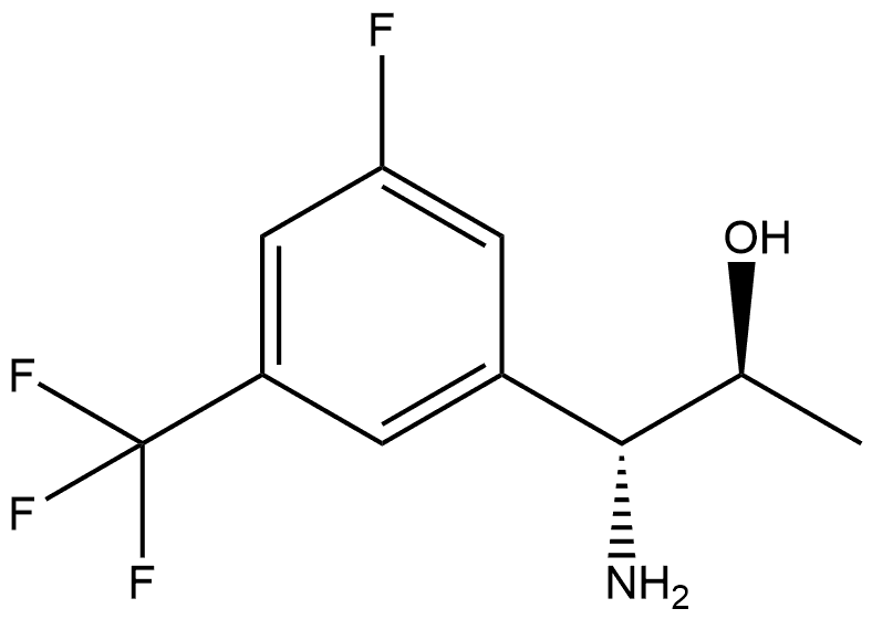 (1R,2S)-1-AMINO-1-[3-FLUORO-5-(TRIFLUOROMETHYL)PHENYL]PROPAN-2-OL Structure