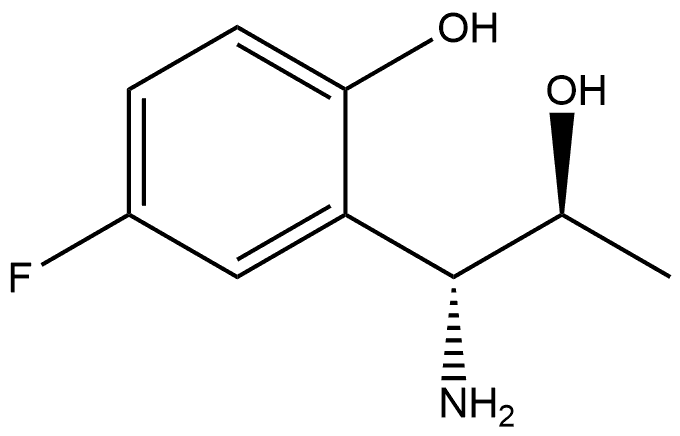 2-[(1R,2S)-1-AMINO-2-HYDROXYPROPYL]-4-FLUOROPHENOL Structure