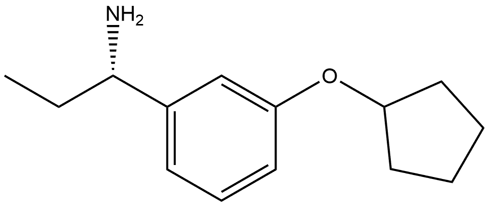 (1S)-1-(3-CYCLOPENTYLOXYPHENYL)PROPYLAMINE Structure