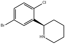 (2R)-2-(5-bromo-2-chlorophenyl)piperidine Structure