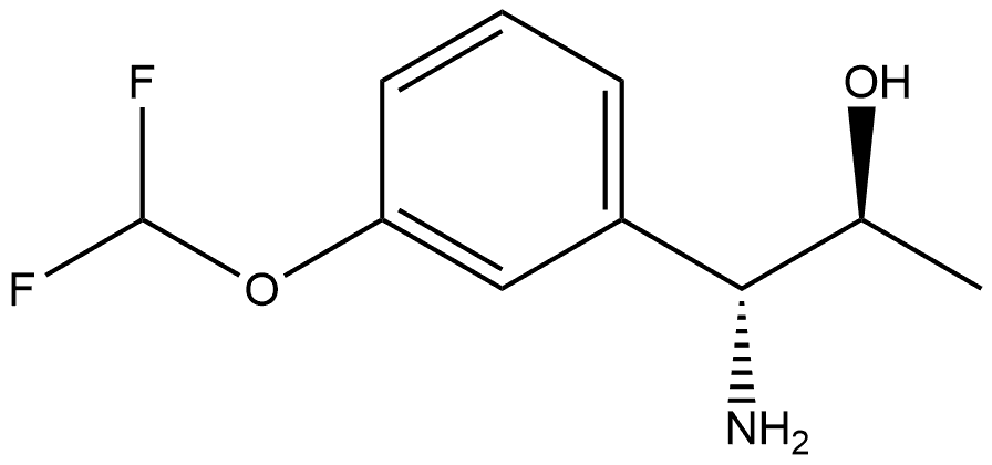 (1R,2S)-1-AMINO-1-[3-(DIFLUOROMETHOXY)PHENYL]PROPAN-2-OL Structure