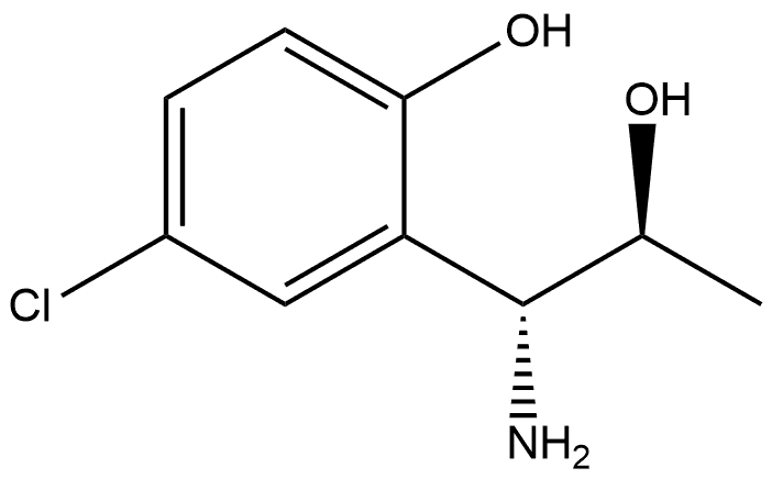 2-[(1R,2S)-1-AMINO-2-HYDROXYPROPYL]-4-CHLOROPHENOL Structure