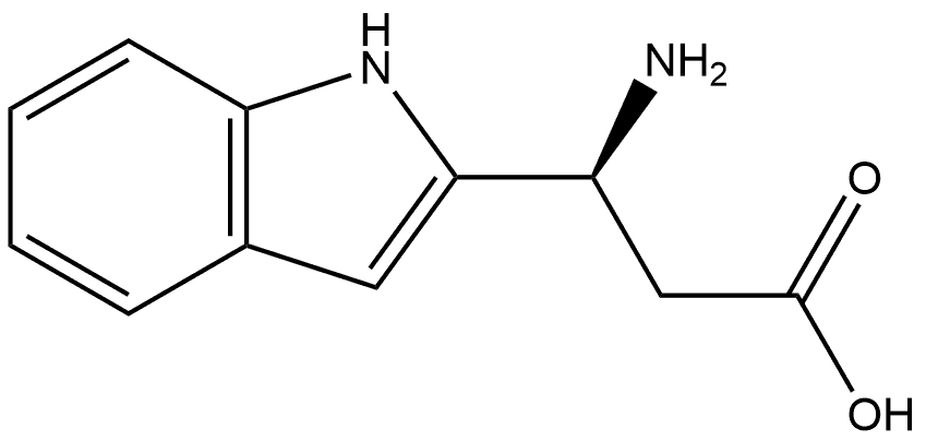 (S)-3-Amino-3-(1H-indol-2-yl)propanoic?acid Structure