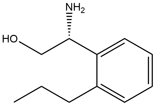 (R)-2-amino-2-(2-propylphenyl)ethan-1-ol 구조식 이미지