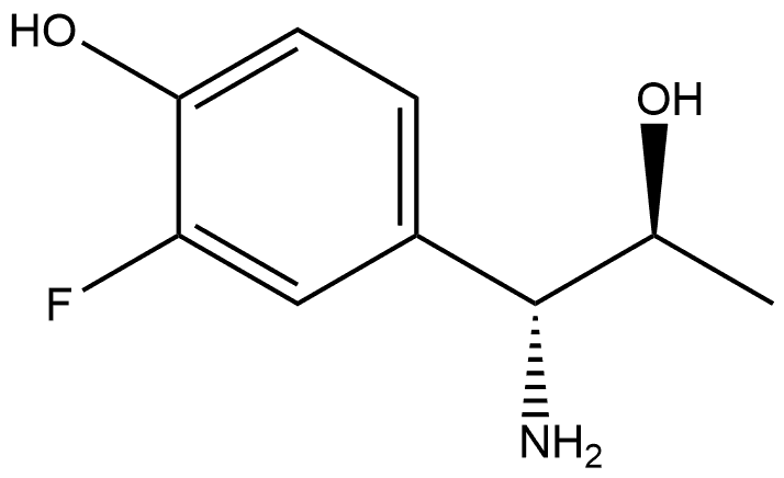 4-[(1R,2S)-1-AMINO-2-HYDROXYPROPYL]-2-FLUOROPHENOL Structure