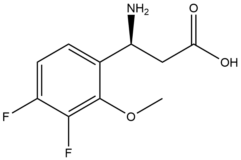 (S)-3-amino-3-(3,4-difluoro-2-methoxyphenyl)propanoic acid Structure